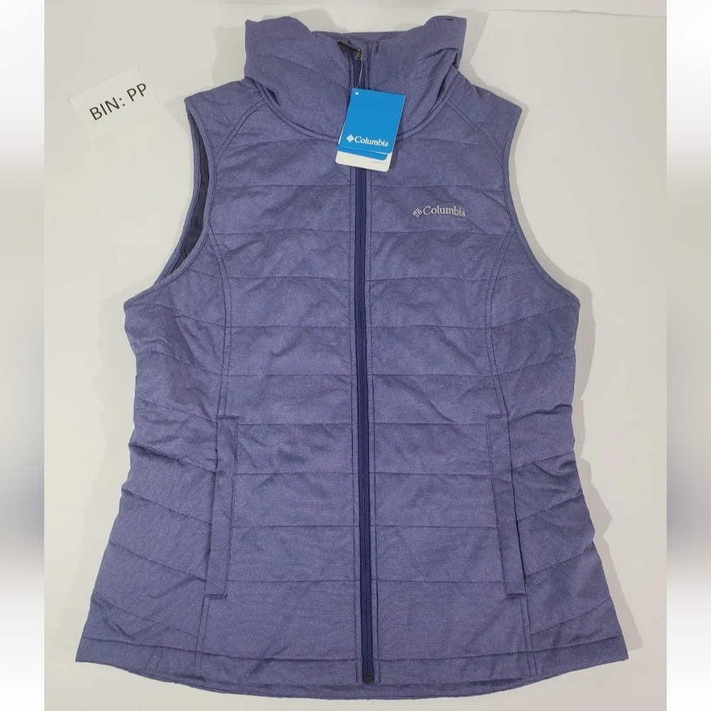 COLUMBIA Women's Size L Large Dandi Camp Insulated Quilted Vest Purple